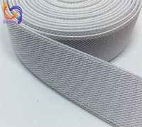 Sangle colorée de bande élastique en sergé polyester/nylon réutilisable de haute qualité pour vêtements