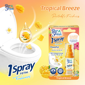 Spray Desodorante para Inodoros con Aceite Esencial Natural de Plantas, Ecológico, Seguro para Niños, Aroma Tropical, Potente, para el Hogar y el Trabajo - Product Image 1