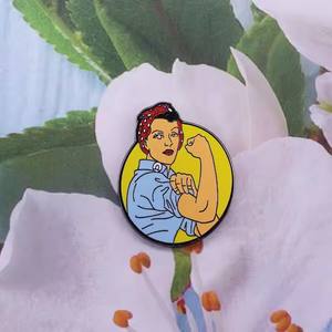 Moderne Ménage Riveteuse Ruth Féministe Pin <span class=keywords><strong>Feminine</strong></span> Power Emblem Fashion American Gift American Idol Gift - Product Image 4