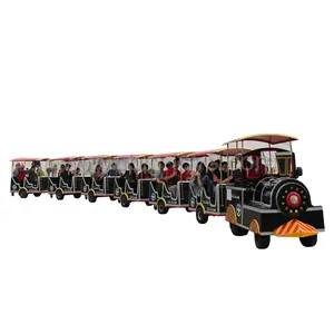 Big Tourist Diesel Trackless Train For Amusement Park