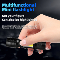 Lampe torche LED XPE portable promotionnelle, mini lampe de poche en aluminium, batterie au lithium USB rechargeable, lampe de poche LED de camping