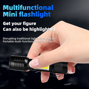 Đèn pin chiến thuật <span class=keywords><strong>LED</strong></span> <span class=keywords><strong>mini</strong></span> chất lượng cao, kiểu dáng nhỏ gọn, sạc lại được bằng USB, chất liệu nhôm - Product Image 2