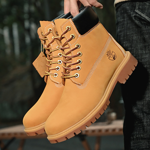 Botas Martin Unisex de Alta Calidad, de Dos Capas de Cuero Nubuck, Clásicas, de Caña Alta, Resistentes al Desgaste, para Trabajo - Product Image 5