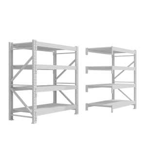 Étagère de stockage en acier légère, réglable, sans boulons, à rivets, pour entrepôt, maison ou usine - Product Image 5