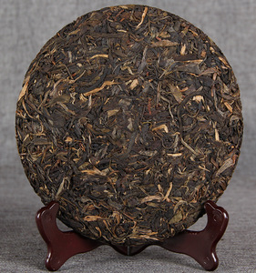 Thé Pu'er du Yunnan 2009, 357g, doublement fermenté, pour gâteau de thé, style Qiaomu de la montagne Nannuo, séché et emballé, anti-âge, pour adultes, Tianma - Product Image 3