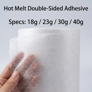 Entoilage thermocollant double face à adhésif thermofusible, ruban de ourlage thermocollant 100% Polyester, largeur 150 cm, sans couture, lavable, pour vêtements - Product Image 1