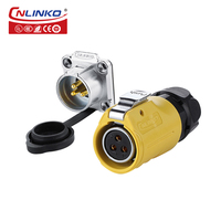 Connecteur étanche Cnlinko LP20 Quick 3 broches circulaire mâle femelle IP68 montage sur panneau M20