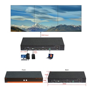 Video Wall Todo en Uno con Super Resolución Pixel-to-Pixel 1x3/3x2/3x3 4K UHD / Entrada DP, Audio Estéreo, Salida Ajustable de 60Hz - Product Image 4