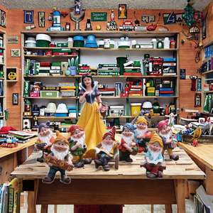 Statua Miniatura Gnomo Natalizio Halloween 2025, Scultura a Grandezza Naturale dei Sette <span class=keywords><strong>Nani</strong></span> e Biancaneve - Product Image 3