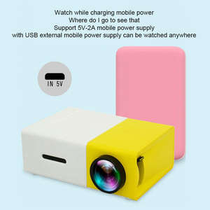 Mini proyector portátil <span class=keywords><strong>PVO</strong></span> película de cine en casa con proyector HD MI USB proyector LED mini yg300 - Product Image 6