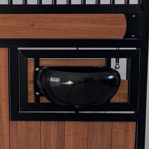 Um 360 Grad Schwenkbarer Futtertrog für Pferdestall, Pferdebox Zubehör, Aluminium Futterautomat, Einfache Montage, Drehbarer Futternapf für Pferdebox - Product Image 2