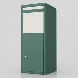 Caja grande de metal para entrega de paquetes al aire libre, para correo postal