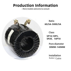 PR 5P20 Class 15VA Toroidal Instrument <strong>Transformer</strong> Single Phase Power Protection Current <strong>Transformer</strong> 100A-3000A - Product Image 2