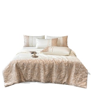 Christine Coco Ice Silk Summer <b>Quilt</b> Set 4 Pcs Cooling Satin Fabric Home Bedding - Product Image 5