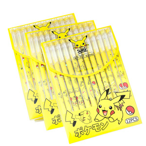 Venta al por mayor Venta caliente lindo creativo Pikachu estilo Neutral Straight Rod Stick Fancy Heat Ink pluma <span class=keywords><strong>borrable</strong></span> para niños - Product Image 1