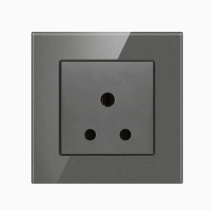Prise murale sud-africaine en verre trempé blanc, style britannique, 240 V 5A 6A 15A 16A, usage résidentiel - Product Image 2