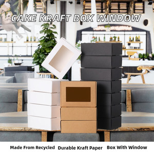 เค้ก อาหารจานด่วน ขนาดเล็ก บรรจุภัณฑ์รีไซเคิล ช็อกโกแลต ซูชิ น้ำตาล งานฝีมือ บรรจุภัณฑ์แบบตั้งได้เอง พับได้ บรรจุภัณฑ์อาหารแบบกำหนดเอง ของขวัญ กระดาษคราฟท์ - Product Image 2