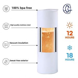 Vaso Personalizado de 30oz para Café Helado, Sublimable, Portátil, de Acero Inoxidable, Aislado al Vacío, con Tapa - Product Image 3