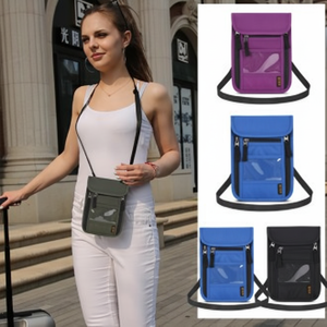 Mini pochette à bandoulière de voyage Sac à vélo multi-usage avec rangement pour passeport - Product Image 1