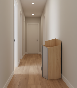 Contenitore da Parete Bianco Stile Shaker Sunique Sydney, in Legno di Faggio, Rettangolare, a Singolo Ripiano, Organizzazione Minimalista per Camera da Letto - Product Image 2