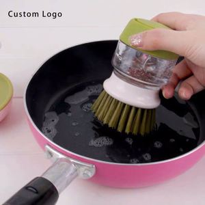 Handmade Dish <b>Scrubber</b> with Logo, High-Quality Polyester for Durable Kitchen Use - Product Image 5