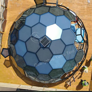 โดมเต็นท์ทรงกลมสำหรับสวน ขนาด 5 เมตร พร้อมห้องน้ำและเตา สำหรับแกลมปิ้งในฤดูหนาว ห้องอาบแดดสำหรับหิมะ - Product Image 2