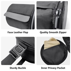 Porte-papier toilette suspendu imperméable, sac de rangement portable et pliable pour rouleaux de papier avec sangle réglable pour mur, voiture, camping - Product Image 6