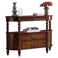 Console américaine, semi-circulaire, table console européenne de luxe simple et légère, buffet décoratif de couloir, salon