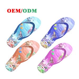 Fashion Marine Life Illustration Flip Flops <b>Soft</b> PE Rubber Beach Sandals Colorful Summer <b>Slippers</b> OEM ODM Factory Direct Supply - Product Image 2