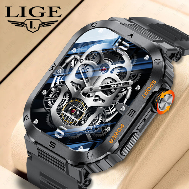 New Smart Watch Rugged Durable Fashion Watches 100+ Exercise Modes Waterproof HD Display Heart Rate Voice SmartWatch
