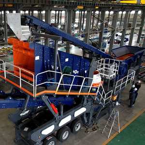 Mobiler 4-in-1-Steinbrecher 30-180 TPH <span class=keywords><strong>Mobile</strong></span> Stein zerkleinerung anlage - Product Image 1