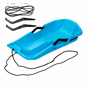 90cm Large Plastic <b>Snow</b> Sled With Brake Kids Winter Downhill Sledge Christmas <b>Sleigh</b> Grass Sand Sliding Board - Product Image 5