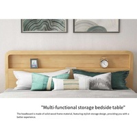 Usine Chine Lits modernes en bois massif Lits King Size en bois Cadre de lit double Queen Size Chambre à coucher