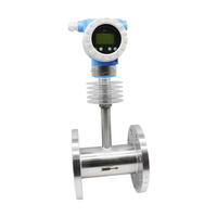 Medidor de Flujo Digital Industrial de Acero Inoxidable 4-20mA RS485 HART para Medición de Flujo de Líquidos Viscosos, Gas y Vapor