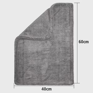 ผ้าไมโครไฟเบอร์ ซับน้ำได้ดีเยี่ยม ผ้าเช็ดรถขนาด 24"x36" XL แบบเส้นใยบิดเกลียวสองชั้น สำหรับเช็ดรถและรถบรรทุก - Product Image 2