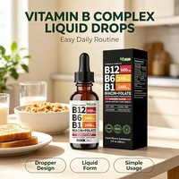Gouttes liquides de soutien énergétique haute puissance, faciles à prendre, complexe de vitamines B, fabricant OEM