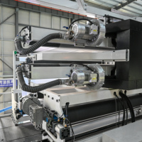 Extrudeuse de film soufflé à trois couches ABC avec contrôle automatique de l'épaisseur et anneau d'air automatique pour la production de films plastiques multifonctionnels