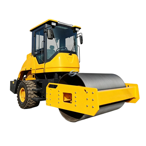 Compacteur vibrant à double tambour diesel 6.0T pour machines de construction, mini-rouleau à asphalte à roue simple en acier - Product Image 5