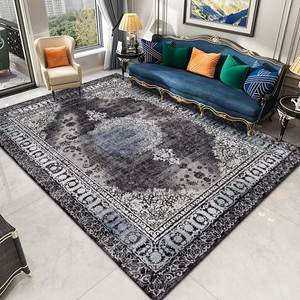 Настраиваемый полосатый полиэстеровый ковер машинный персидский ковер для домашнего моющегося декоративного покрытия пола для гостиной - Product Image 4