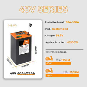 Best Selling <b>48V</b> 60Ah Lithium-Ion <b>Battery</b> Pack for Scooter E-Scooter <b>EBike</b> E-Motorcycle <b>48V</b> <b>Battery</b> - Product Image 4