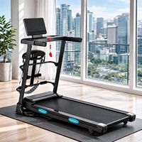Tapis roulant électrique pliable portable à prix d'usine, 2,5 CV, inclinaison automatique, grande bande de course, capteur de fréquence cardiaque, capacité de 120 kg