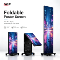 Écran publicitaire LED de location, affichage numérique, totem publicitaire, écran en aluminium moulé sous pression, haute luminosité HDR10, garantie de 2 ans