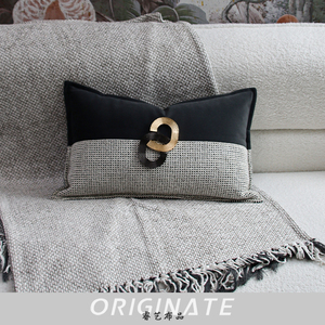 RUIYI, almohada de cintura de lujo, funda de cojín geométrica elegante de <span class=keywords><strong>30x50</strong></span> cm con técnica de costura de diseño decorativo delicado - Product Image 4