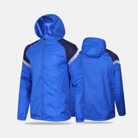 Veste coupe-vent à capuche pour la randonnée, la course à pied et les activités de plein air en hiver, manches longues, 100% nylon, coupe-vent de football