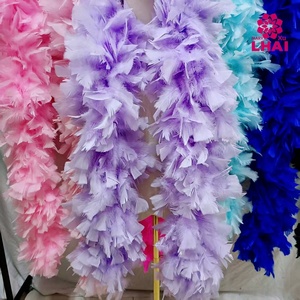 Écharpe en plumes de dinde épaisses et colorées de 200g, plumes de <span class=keywords><strong>cou</strong></span> pour fête, danse, accessoire vestimentaire, robe, vêtement - Product Image 5
