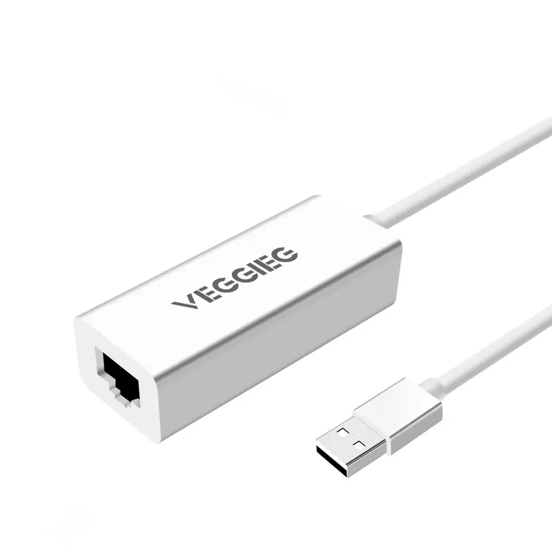 VegGieg Hot USB Ethernet Adapter USB 2.0 Network Card to RJ45 Lan 10/100 Mbps External USB2.0 Lan Card
