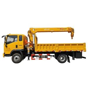 รถบรรทุกติดเครน Sinotruk 5 ตัน 170 แรงม้า บูม 4 ท่อน สำหรับติดตั้งป้ายโฆษณาและกู้ภัย - Product Image 1