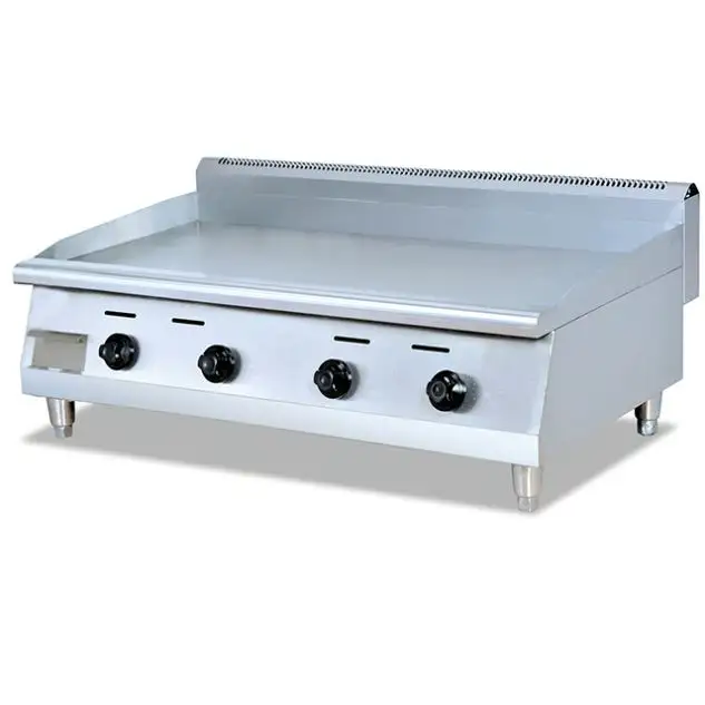 Gran oferta, equipo de cocina de acero inoxidable, placa caliente antiadherente, plancha de Gas para restaurante