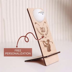 Custom Fathers Day Gifts Holder Wooden Hole in One Golf Ball Display Case - Product Image 3