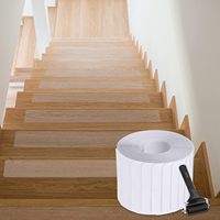Tapis de sol antidérapants imperméables en matériau PEVA transparent et transparent pour escaliers